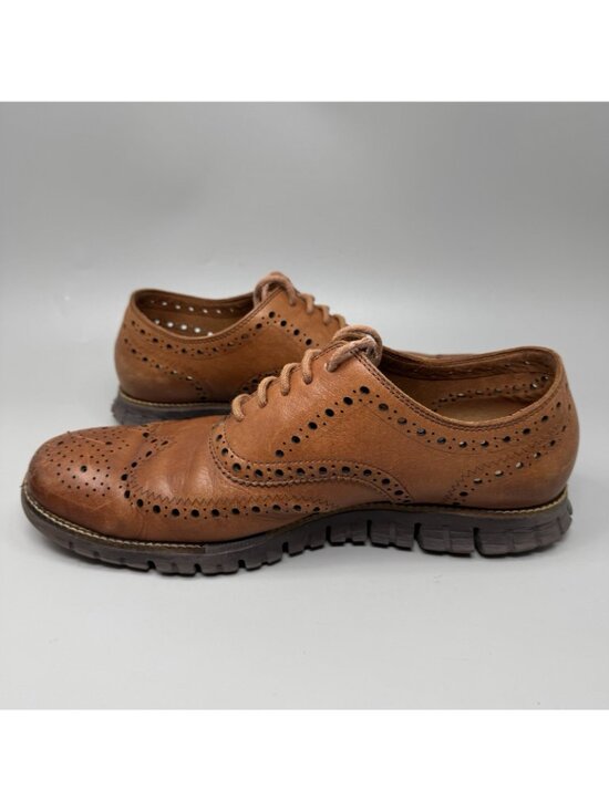 Cole Haan Zerogrand C22395 Men’s Brown Tan Java Wingtip Oxford Shoes US 10.5M main image 8